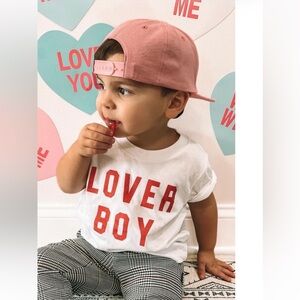 LOVER BOY RED WHITE INFANT TODDLER T SHIRT 12-18 MOS